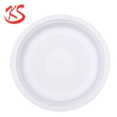 China Biodegradable and Compostable Dinner Plate Disposable Cornstarch Disposable Serving Dish for sale