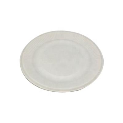 China Disposable Eco-Friendly Bagasse Dish Disposable Tableware Biodegradable Sugarcane Pulp Dishes for sale