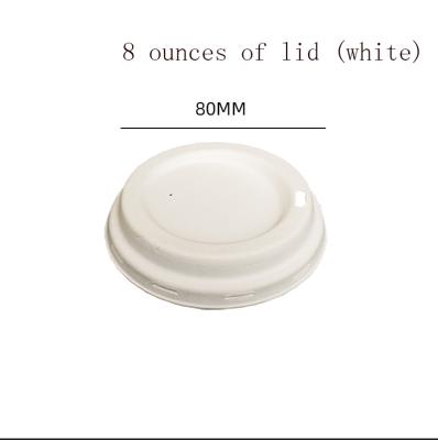 China Disposable Biodegradable Paper Cup Sugar Cane Cup With Cover Pulp Milk Tea Coffee Hot Paper Cups for sale