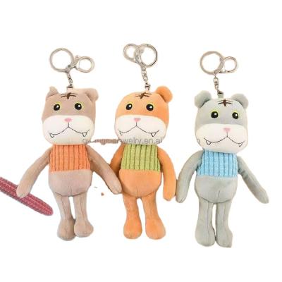 China Plush new arrivals mini 3d plush tiger lion panda koala panda koala custom animal stuffed key wholesale chain for sale
