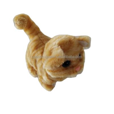 China 2021 Fashion Kids Cat Toys Electronic Animal Realistic Plush Cat Electric Talking Walking Toy for sale