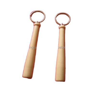 China Gift High Quality Wooden Baseball Bat Key Chain Keychain for sale