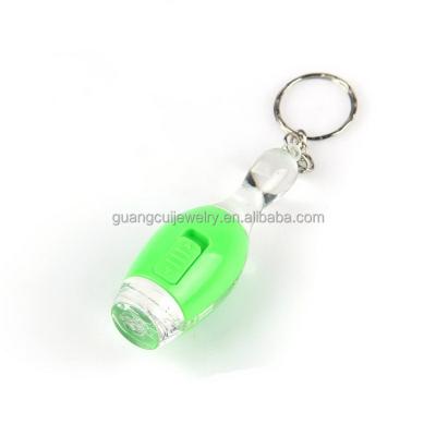 China Wholesale Led Gift Fashion Mini Bowling Flashlight Key Chain for sale