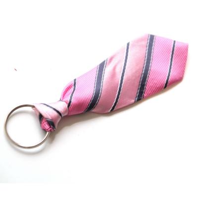 China Gift Mix Styles Customized Tie Shaped Microfiber Fabric Key Chain for sale