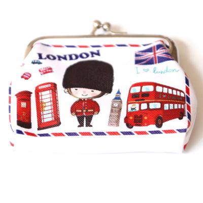 China Wholesale Custom ENGLAND STYLE Logo Printed 4 Inch London Bus Souvenir Kids Purse Bags for sale
