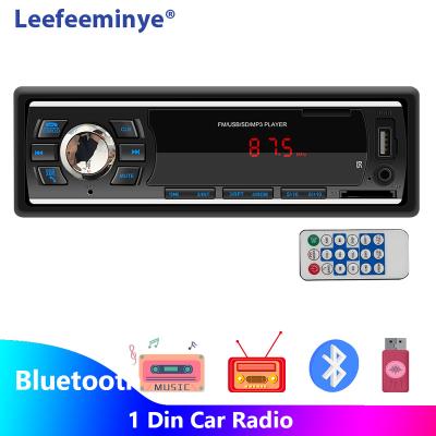 China Single Din Car Stereo FM Transmitter with Auxin FM Handsfree Calling MP3 Player and USB Port Radio Receiver 1 Din Car Radio for sale