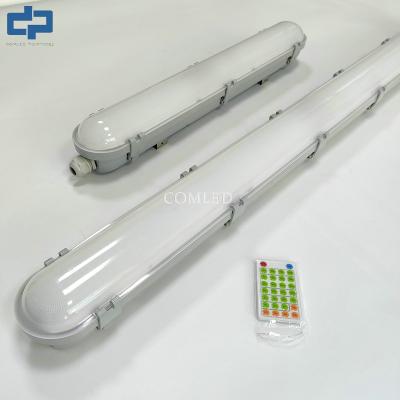 China Tri-Proof Compact LED Bedten Light met sensor PC behuizing 1200mm batten licht Te koop