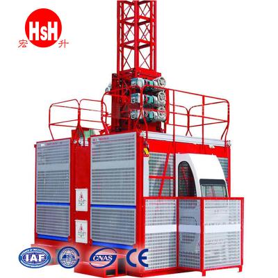 China Construction works 1t Load Single-cage SC100 Construction Crane for sale
