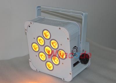 China 9 × 8W RGBW 4 em 1 Bateria sem fio Alimentada com Lâmpadas LED 12000mAH Cores pré-definidas à venda