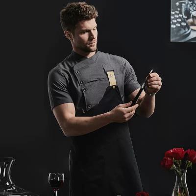 China restaurant & Bar Fashion Custom High End Handsome Comfortable Universal Men's Chef's Coat Jacket Men's Jacket for sale