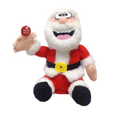 China Christmas Decoration/Decoration Xmas Gifts 2021Funny Shaking Santa Plush Claus Plush Toys With Funny Farting Action for sale