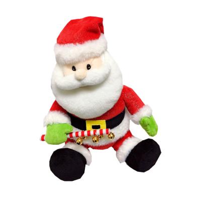 China OEM 2021 Xmas Decoration/Christmas Decoration Gifts Factory Newest Singing Santa Plush Claus Plush Toys For Xmas Gifts for sale