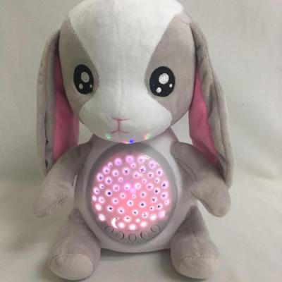 China Rabbit Soporific Baby Projector Rabbit Sleep Plush Baby Toy Soporific Rabbit Toy with White Sound and Sleep Music and LED Light Projector for sale