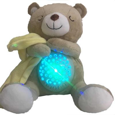 China Custom Soft Stuffed Animal Sleep Plush Toy Stuffed Animal Toys Baby Toy Sound Machine For Baby Soporific White Noise Machine for sale