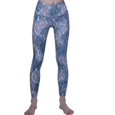 China Factory direct sales QUICK DRY High quality and durable women's printed high waist yoga pants gym gaiters for sale