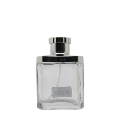 China Personal Care A3613-40ml Nice Clear High Quality Square Shape Design Your Own Logo Perfume Bottle for sale
