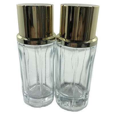 China 2020 Famous Hot Selling Crimp Glass Bottle A3858-100ml Square Personal Care Perfume Bottle for sale