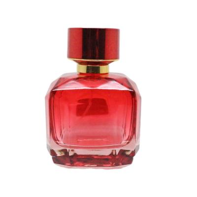 China Famous Personal Care A3555-100ml Glass Crimp Bottle Cap 2020 Hot Sale Square Perfume Bottle for sale