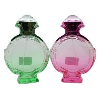 China 2020 Famous Hot Selling Crimp Glass Bottle A3331-100ml Square Personal Care Perfume Bottle for sale