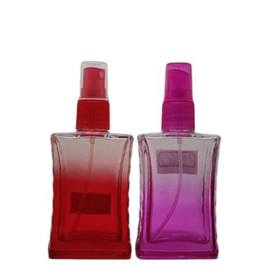 China Personal Care A3034-45ML Cheap Empty Glass Perfume Bottle Gradient Red Or Pink for sale