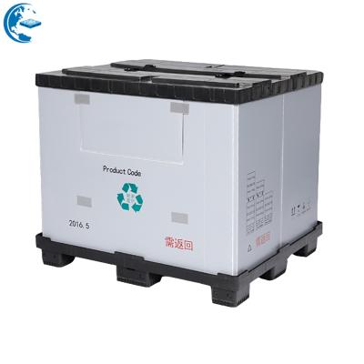 China Plastic Sleeve Collapsible Durable Easy-Folding Reusable Bulk Package Containers for sale