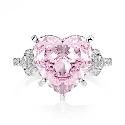 China Romantic S925 Sterling Silver Oval Dove Egg Wedding Ring 8*12 Round Headed Ring Jewelry Lady for sale