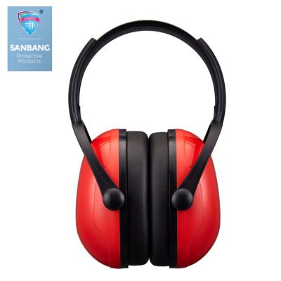 China Reduce Noise 37dB Industrial Available Anti Noise Reduction Ear Muffs Red Hearing Protection Ear Muffs for sale