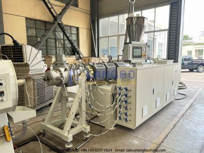 China CE ISO PVC Pipe Extrusion Line Pipe Diameter 16 - 630mm 22- 160KW Extruder Power for sale