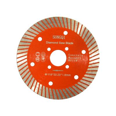 China Suitable for kinds of porcelain hard ceramics quartz Segmented Diamond Saw Blade 4 1/2 Inch Granite SONGQI Super Thin Diamond Saw Blade for Cutting Marble and Granite for sale