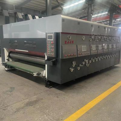 China Semi Auto 2 Color Carton Box Maker Machine Wide Web Flexo Press for sale