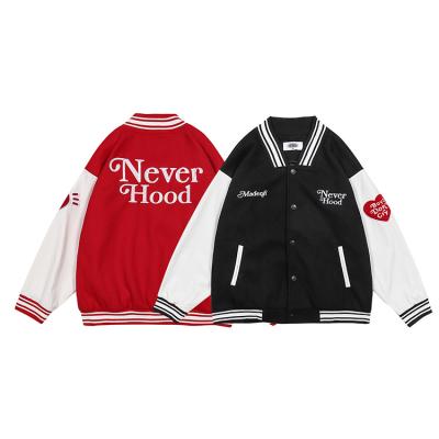 China Warm Embroidery QUICK DRY Custom Made Satin Letter Bomber Baseball Winter Jacket Men Thin Jacket for sale