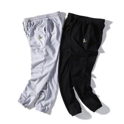 China 2021 Casual Men's Elastic Waist Solid Color Men's Pants QUICK DRY Black Male Trousers for sale