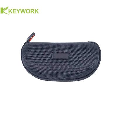 China Oxford Hard Large Waterproof Sport Sunglasses Case Resit Compression Rubber Zipper for sale