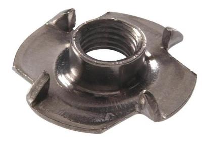 China M6 Duplex Stainless Steel Plain SS 2205 2507 904L 4 Claw 4 Prong Furniture Tee Nut With Pronge for sale