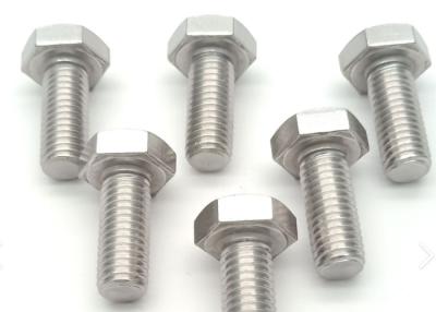China Stainless Steel 2205 2507 904L Duplex Hex Bolts for Industrial Use in Multiple Sizes with 1/4”-28 Sandblasted Finish for sale