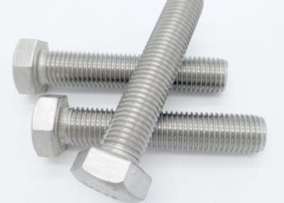 China Stainless Steel 2205 2507 904L Hex Bolts for Marine and Chemical Use 1/2”-13 and Brushed Finish for sale