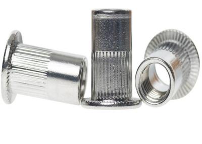 China M8 M10 M12Super Duplex Stainless steel 2205 2507 904L Knurled Flat Head Rivet Nut for sale