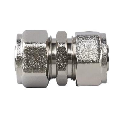 China 501 Brass Compression Equal PEX Straight Coupling Pipe Fittings To Plumb Socket Adapter Equal for sale