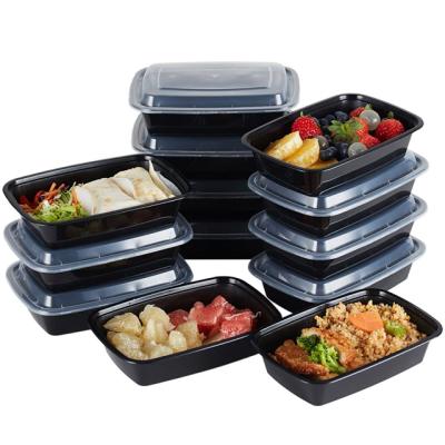 China Custom Logo Stackable Storage Containers Microwavable, PP Disposable Microwave Safe Food Container With Lid# for sale