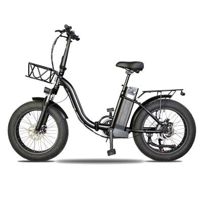 China Fat Tire 20inch Full Suspension Folding Shimano 7 Speed Ebike Folding Electric Bike Bicycle For Female Student for sale