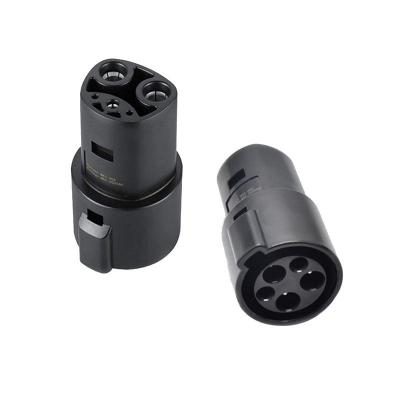China PPS CE Certificate J1772 To Tesla Charging Adapter High Quality Low Price Electric Vehicle Connector for sale