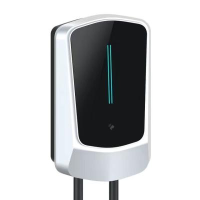 China Wall-mounted Home EV charger With Led Screen 7KW EV Charging Station 32A Type 2 EV Charger Manufacturer GB OO32A-G21 for sale