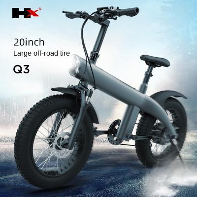 China Q3 Alloy Electric Bicycle City Aluminum Off-Road Scooter 20 Inch Shock Absorption Foldable Variable Speed Muantain Electric Bike for sale