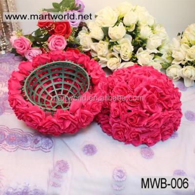 China high quality unique red/white artificial flowers for wedding decoration,fabric artificial flowers for home decoration( MWB-006) for sale