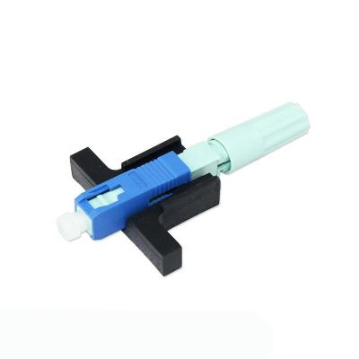 China campo do SC UPC FTTX de 5G LX58 - azul instalável do cabo liso da fibra ótica do conector à venda