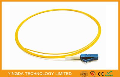 China LC SM LSZH Optical Fiber Pigtail 900um White 1.5M UPC Polish , Single Mode Fiber Pigtails for sale