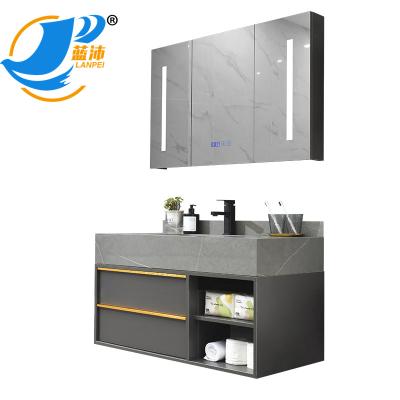 China Mohs Hardness Of Rock Panel Table Can Reach Grade 7 High Performance Solid Wood Custom Bathroom Cabinet Combination Set Modern Bathroom Cabinet for sale