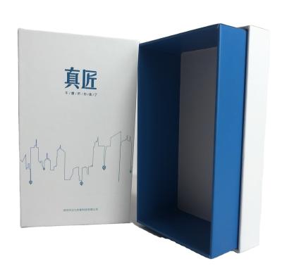 China Reused Materials New Flip Lid Packaging Cardboard Custom Folding Closed Gift Box Custom Packaging for sale