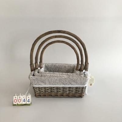 China China Manufacture Viable Wholesale Price High Quality Storage Wicker Basket For Picnic for sale
