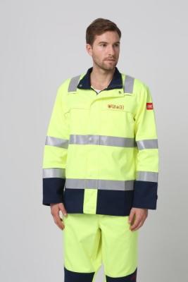 China Feuerverzögernde Sicherheits-Antikleidung der Bergwerk-statische Arbeitskleidungs-330gsm zu verkaufen